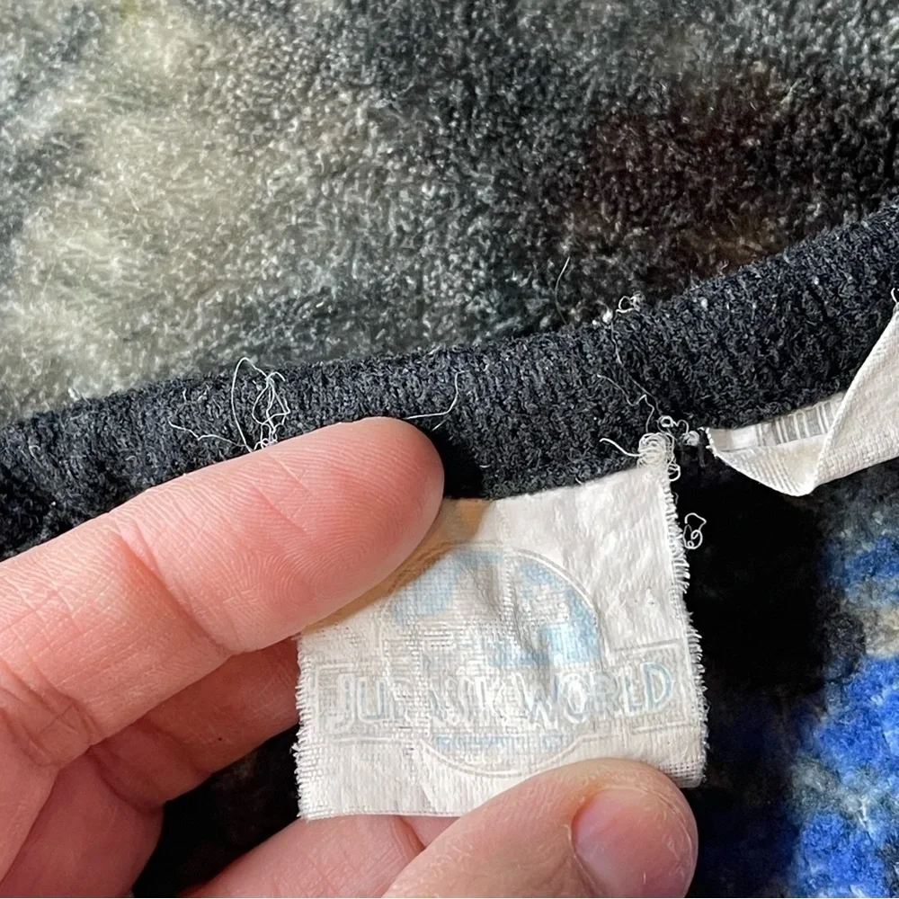 Jurassic World Dinosaur Plush Throw Blanket T-Rex Indominus Rex Blue 46x35